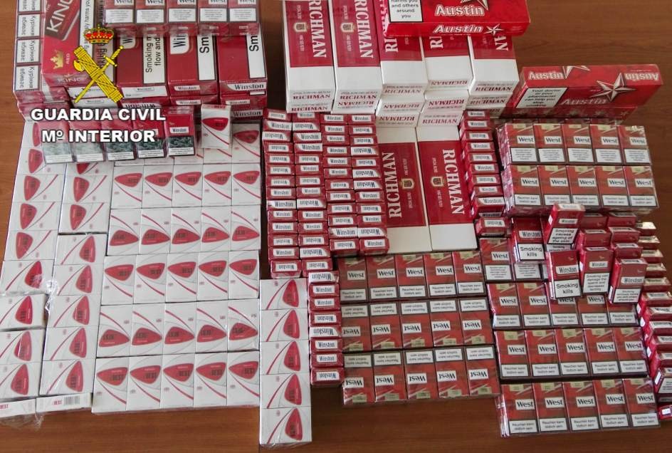 La Guardia Civil incauta 14.000 cajetillas de tabaco ilegal en el área metropolitana de Granada en lo que llevamos de 2016