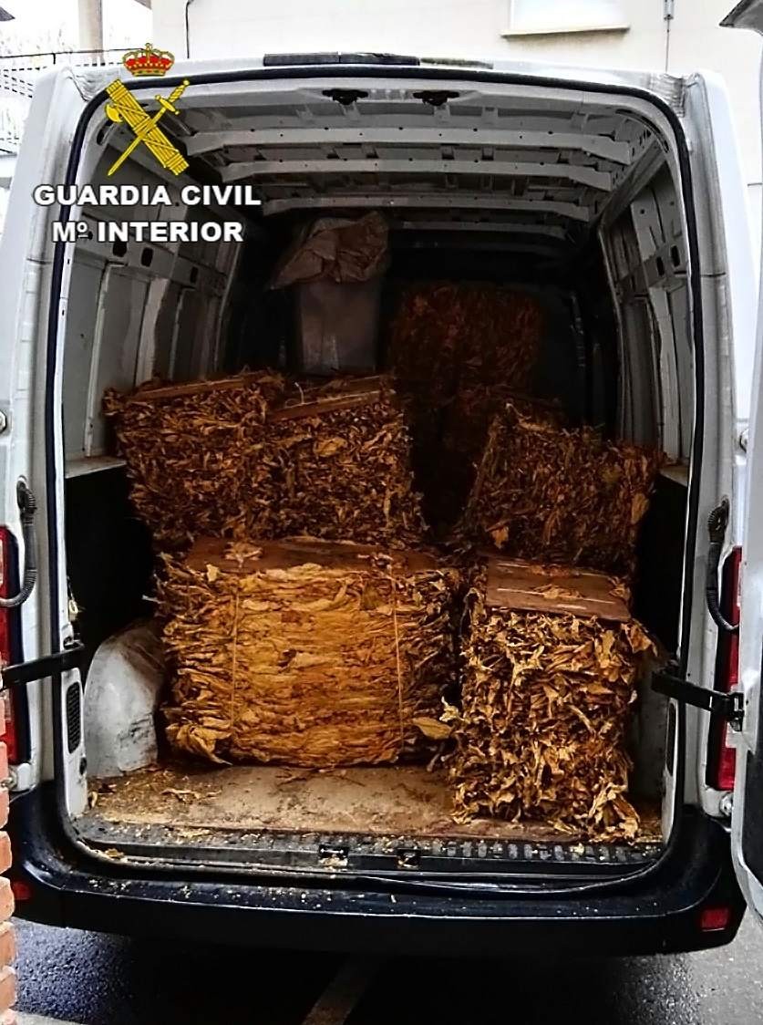 Incautan 7.500 kilos de hoja de tabaco en Puertollano