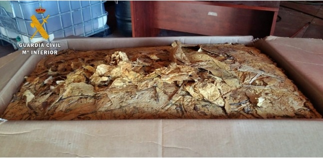 Incautados 320 kilos de tabaco semipicado en Badajoz