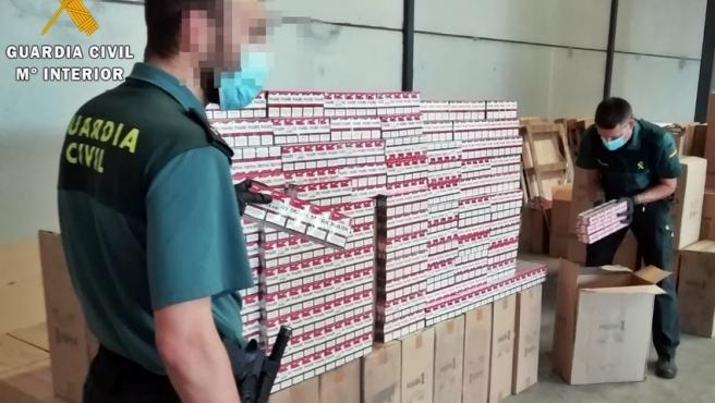 La Guardia Civil interviene tabaco de contrabando valorado en más de un millón de euros