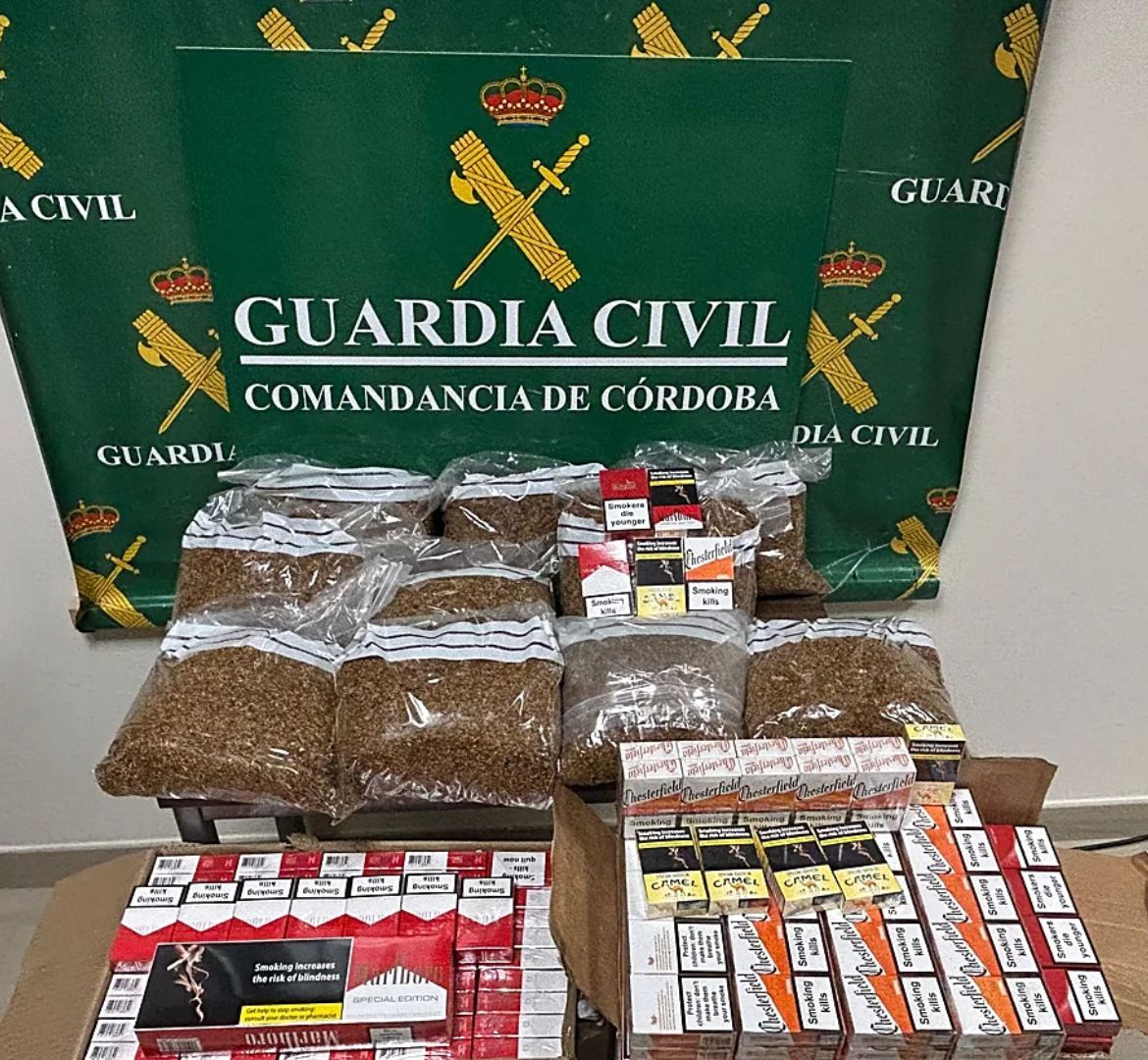 Nuevas operaciones contra el contrabando de tabaco dejan más de 217.000 cigarrillos incautados en España 