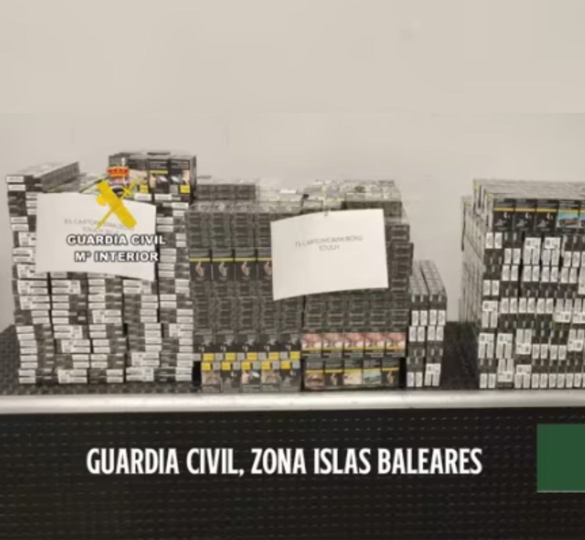 La Guardia Civil intercepta más de 3.700 cajetillas de tabaco en controles en frontera y aeropuertos  